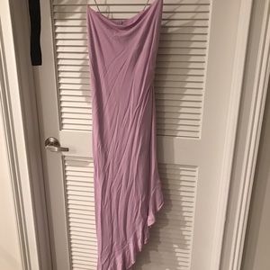 Lavender assymterical gown